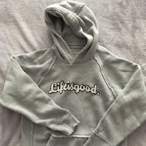 Boys XL (12-14) Distressed Life is Good Sweatshirt